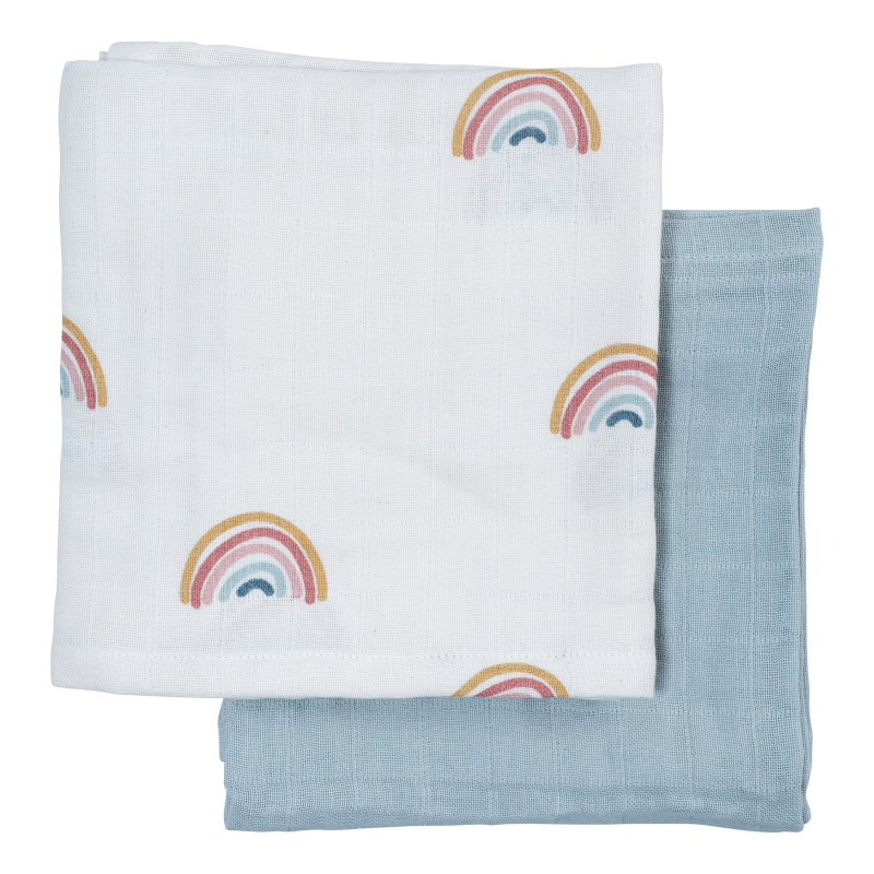 Muslin Cloth – 2 Pack – Rainbow (primary)