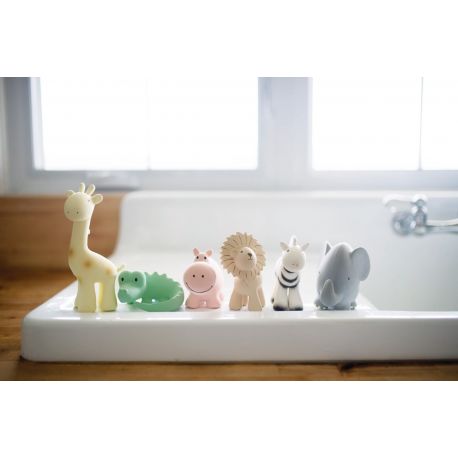 Jouet de dentition / bain avec grelot girafe - Miniatures Factory