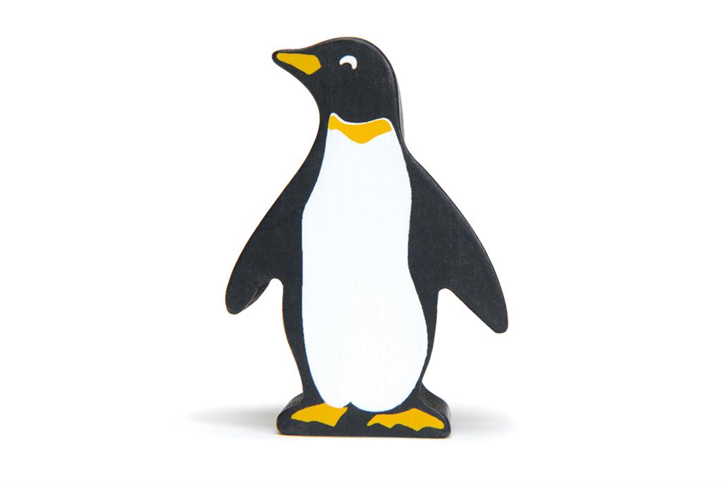 Pinguin en bois coloré - Miniatures Factory