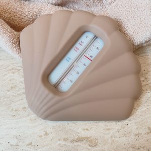 Thermomètre de bain coquillage en silicone - blush