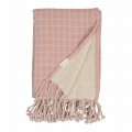 2006238222 Baby blanket – Grid – Old Rose_