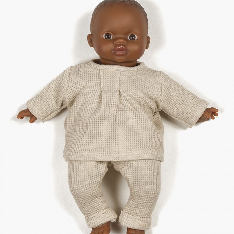 minikane-collection-accessoires-et-dressing-poupees-babies-28cm-ensemble-les-basiles-sans-bonnet-en-nid-dabeille-lin