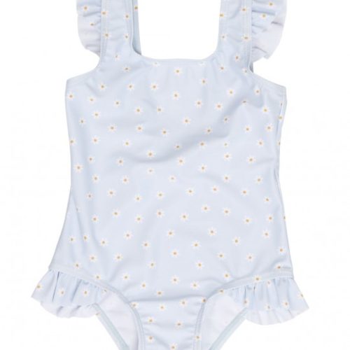 maillot de bain uv manches longues volants daisie blue