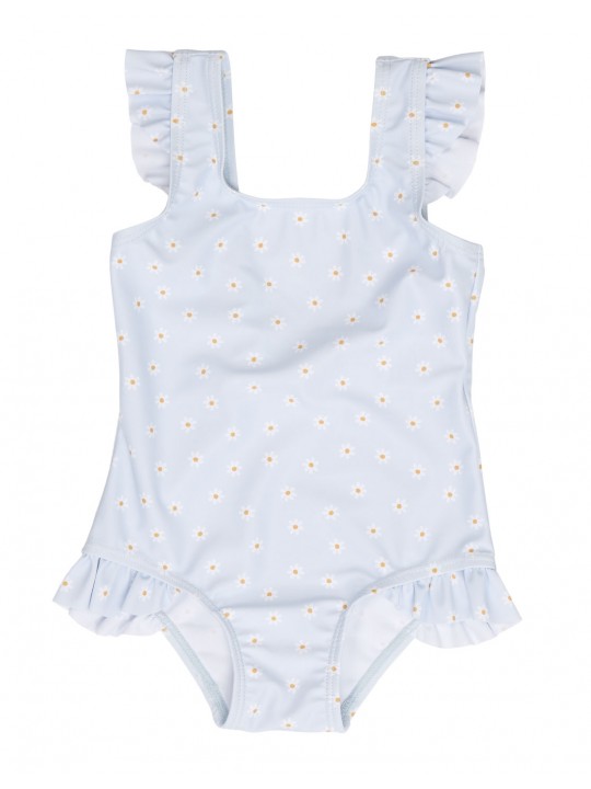 maillot de bain uv manches longues volants daisie blue